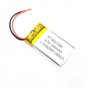 Bateria ultra pequena ft401730p do lipol de 3.7v 160mah