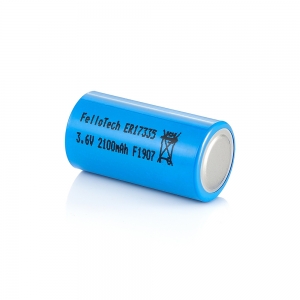 Baterias lisocl2 do tamanho de 3.6v 2100mah 2 / 3a er17335