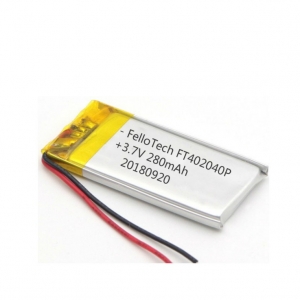 3.7v lihtium polímero bluetooth player bateria ft402040p