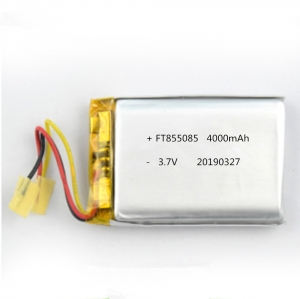 3.7 v lihtium bateria de polímero ft855085p com certificado ul