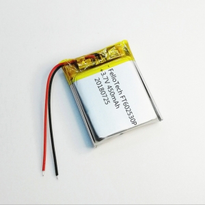 3.7v 450mah baterias de li-polímero ft602530p