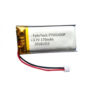 3.7v 170mah baterias de li-polímero ft501430p