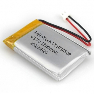 1800mah 3.7 v bateria de li-polímero ft103450p com certificado ul