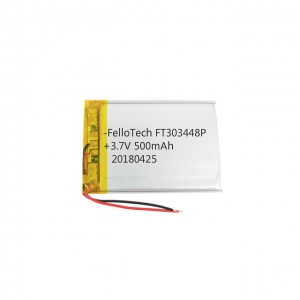 Bateria de li-polímero 500mah 3.7v ft303448p com certificado ul