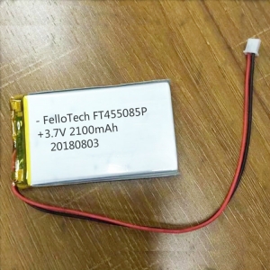 3.7v 2100mah baterias de li-polímero ft455085p
