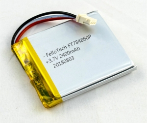 3.7v 2400mah baterias de polímero de lítio ft784860p