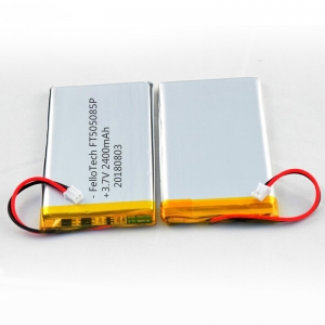 Bateria de polímero de lítio 3.7v 2400mah ft505085p