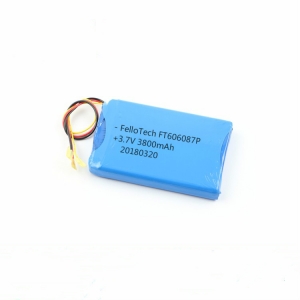 Bateria de polímero de lítio 3.7v 3800mah ft606087p