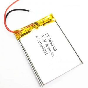 Bateria ft283040p do jogador de bluetooth do polímero do lihtium 3.7v