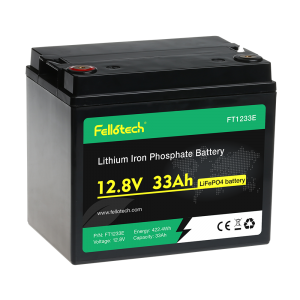 lifepo4 12.8v 33ah bateria recarregável de lítio solar