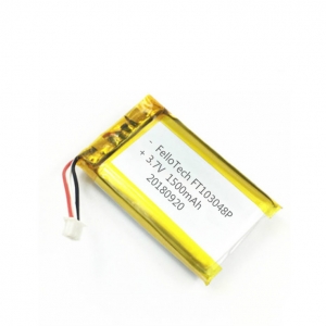 1500mah 3.7v bateria de li-polímero de bloqueio digital ft103048p