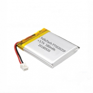 Bateria de lítio recarregável personalizável de 180 mah para dispositivo eletrônico preço de fábrica da bateria lipo recarregável