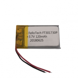 3.7 v lihtium polímero bluetooth player bateria ft301730p