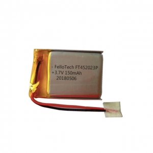 3.7v 150mah baterias de li-polímero ft452023p