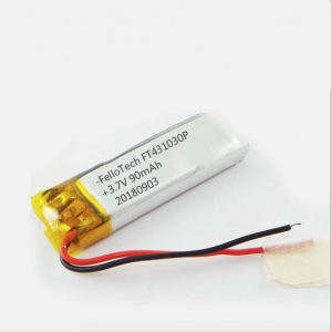 3.7 v lihtium polímero bluetooth player bateria ft431030p