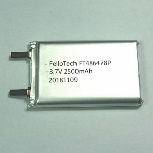 3.7v 2500mah baterias de li-polímero ft486478p