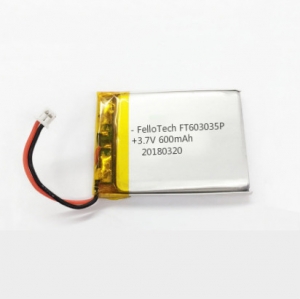 3.7v 600mah baterias de li-polímero ft603035p
