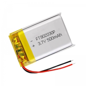 Atacado de alta qualidade 500 mah 3.7 v bateria recarregável de lítio recarregável de lítio 902030p