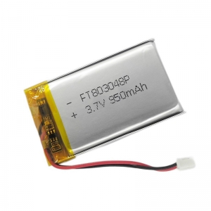 3.7v 950mah bateria de polímero de lítio ft803048p