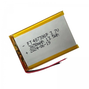 3.7v 3650mah baterias de li-polímero ft487390p