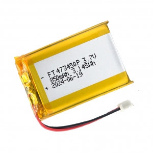 3.7v 850mah baterias de li-polímero ft473450p