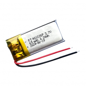 3.7 v 65 mah fone de ouvido bluetooth lipo baterias ft401220p