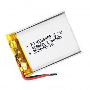 Bateria de polímero de lítio 3.7v 160mah ft401730p