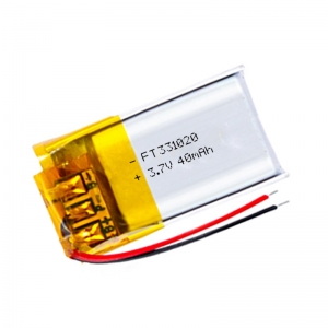 3.7 v lihtium polímero bluetooth player bateria ft331020p