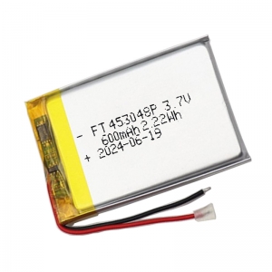 Bateria de polímero de lítio 3.7v 600mah ft453048p