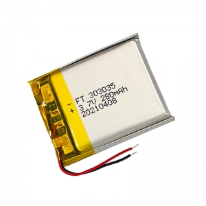 Bateria ft303035p do li-polímero de 3.7v 280mah