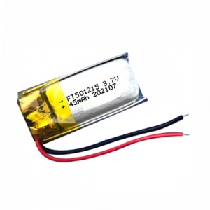 3.7 v lihtium polímero bluetooth jogador bateria ft501215p