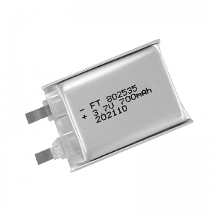 iec62133 un38.3 msds recarregável li bateria de polímero 3.7 v 700 mah 802535 ultra fina