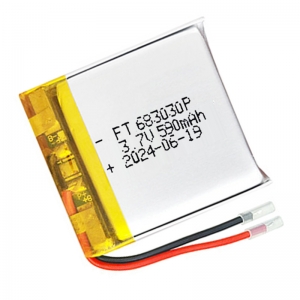 Bateria de polímero de lítio 3.7v 590mah ft683030p