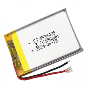 Baterias ft453442p do lipol de 3.7v 650mah para a luz conduzida